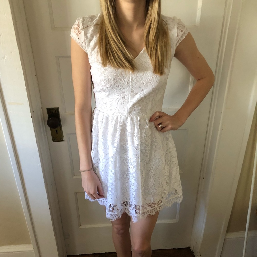 Speechless White Lace Dress, Size XS